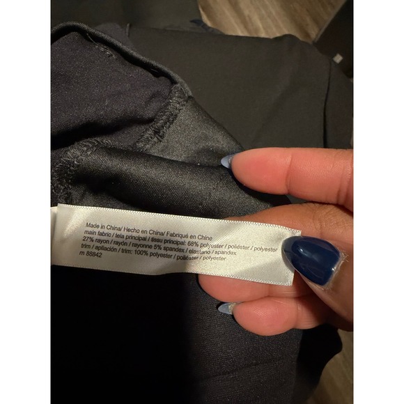 Eloquii Black Wide Leg Cropped Pants Womens Size 16‎ - Picture 9 of 9